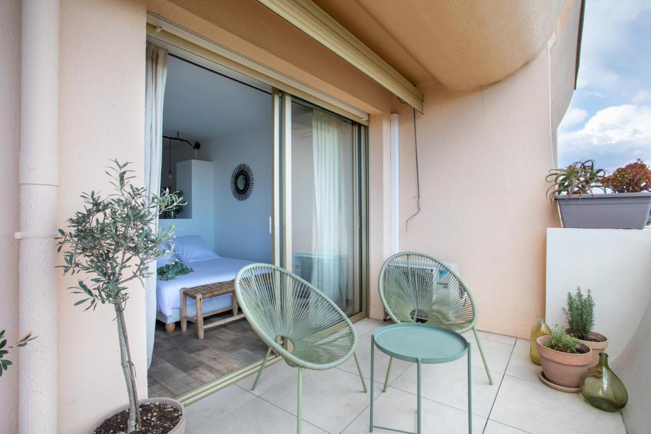 Vue Mer, Terrasse Et Parking Prive Antibes Buitenkant foto